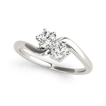 ½ carat two-stone stunning diamond engagement ring